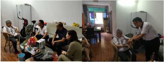 集團(tuán)公司黨委書記、董事長周燕賓一行慰問 戰(zhàn)斗英雄陳紹光