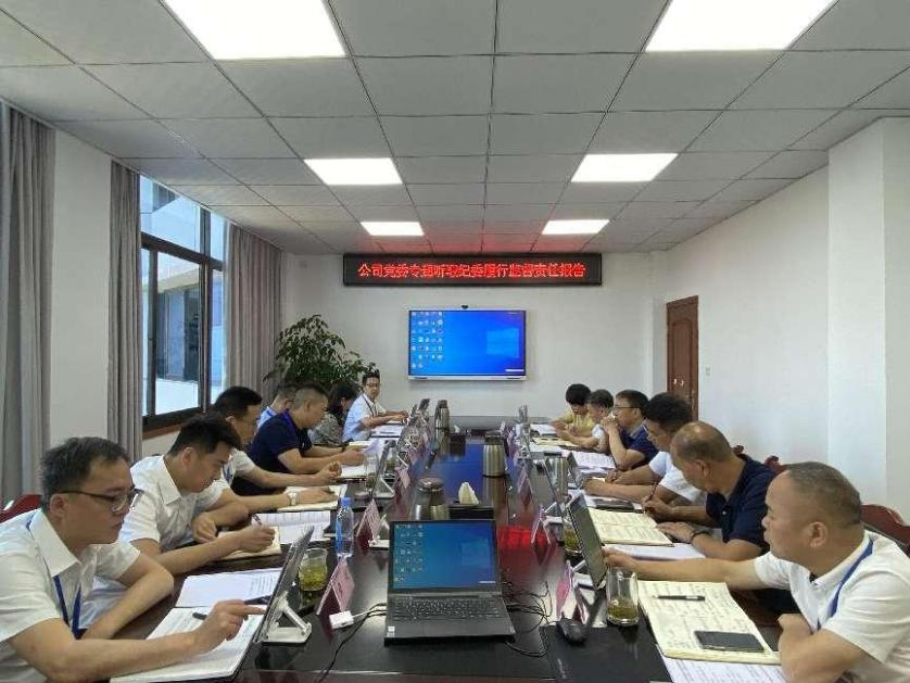 清源水務(wù)公司紀(jì)委向黨委專(zhuān)題匯報(bào)上半年履行監(jiān)督責(zé)任情況